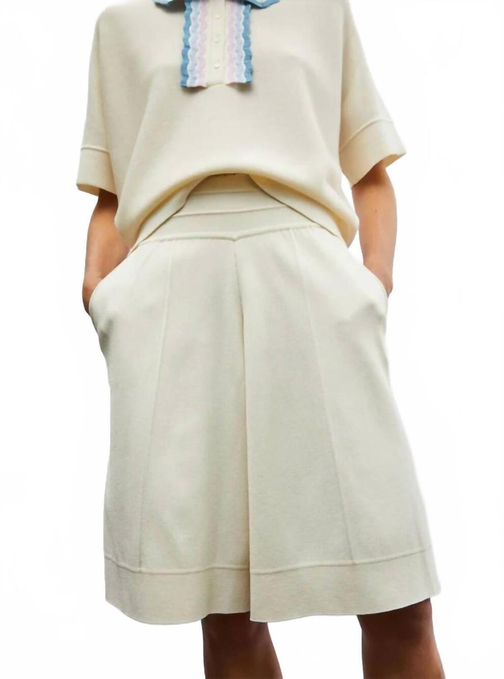 NEW MOLLI enzo knit short in naturel